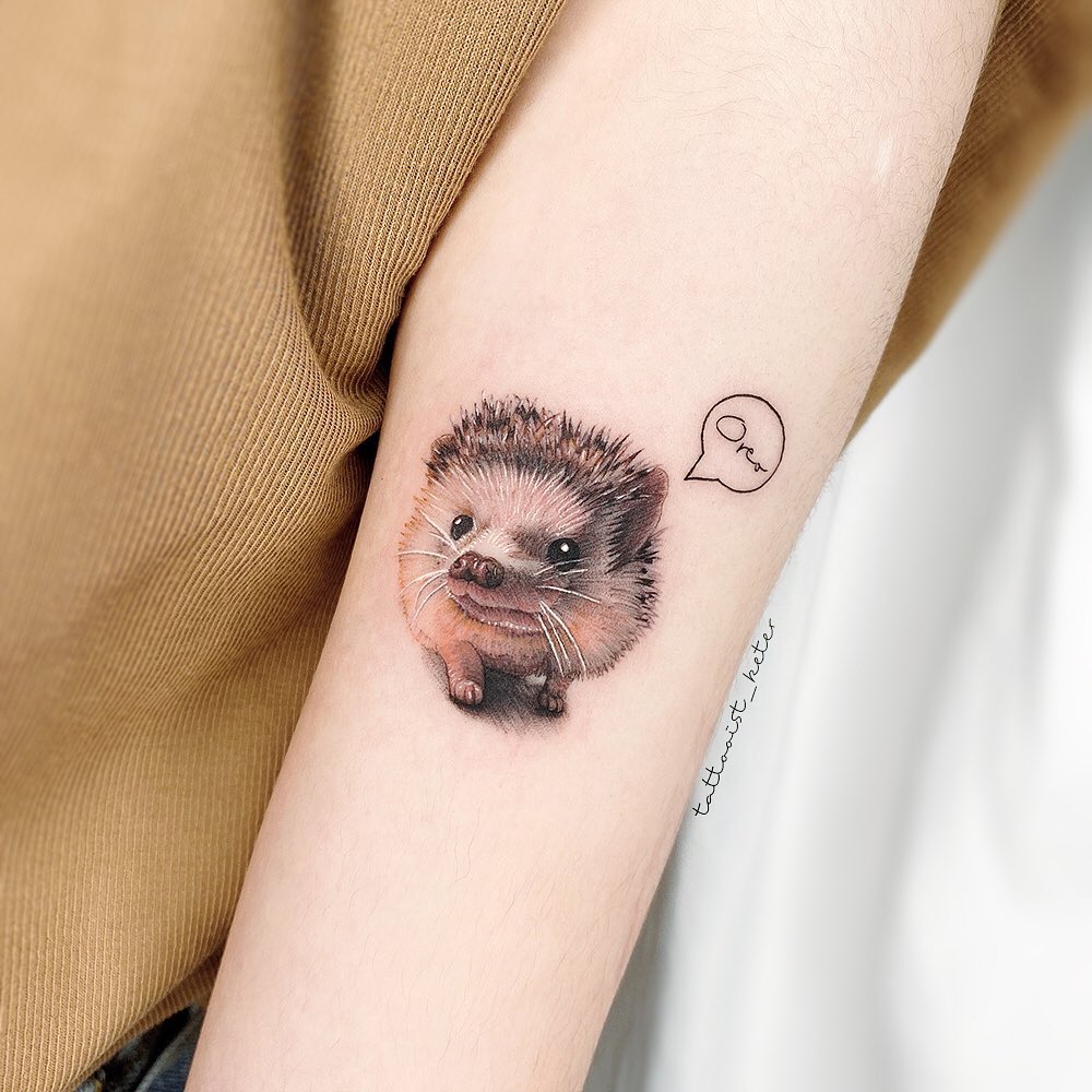 hedgehog tattoo 1