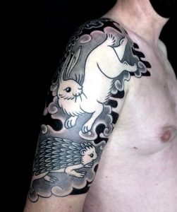 hedgehog tattoo - IG doloresparisx