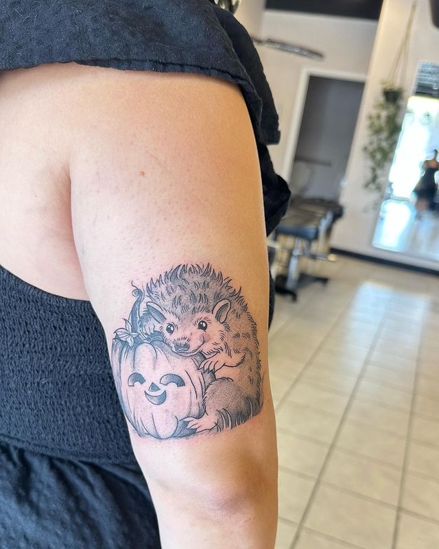 Hedgehog tattoo - IG dylanlf